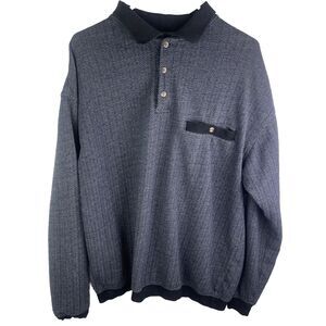 Vintage Mens Sweater L TALL Popover Grandpacore Preppy Academic 90s Retro India